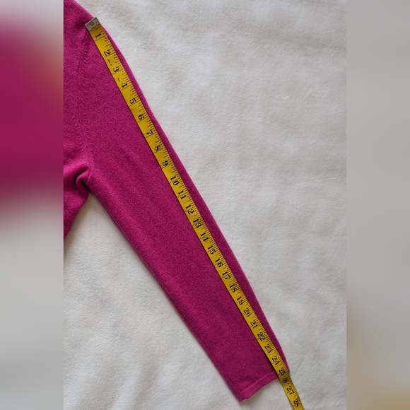 Lord & Taylor Women’s 100% Cashmere Turtleneck Sweater Pink Size XL - Picture 13 of 14